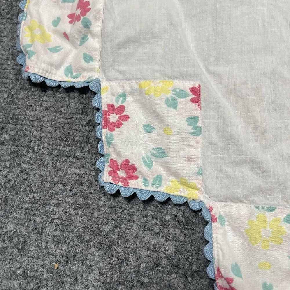 Vintage Handmade Apron Cotton Flour Sack Full Coverage Cottagecore Patchwork